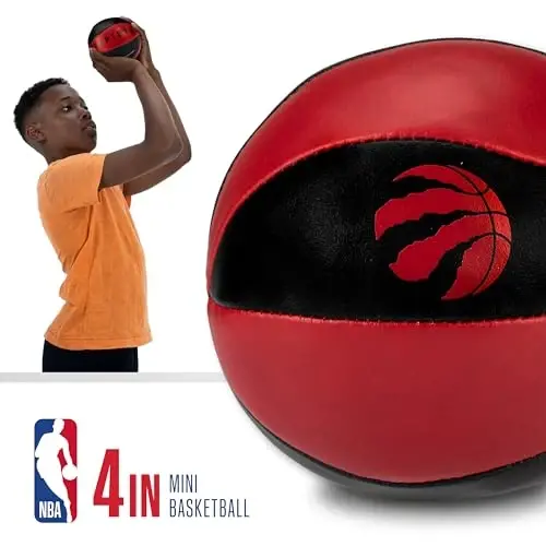 Franklin Sports NBA Toy Basketballs - 2 Pack of Kids Soft Mini Basketballs for Over The Door + Indoor Hoops - NBA Fan Shop - 3