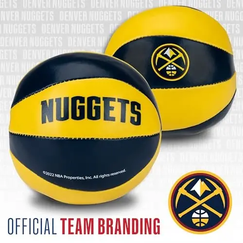 Franklin Sports NBA Toy Basketballs - 2 Pack of Kids Soft Mini Basketballs for Over The Door + Indoor Hoops - NBA Fan Shop - 4