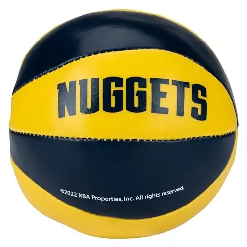 Franklin Sports NBA Toy Basketballs - 2 Pack of Kids Soft Mini Basketballs for Over The Door + Indoor Hoops - NBA Fan Shop - 5