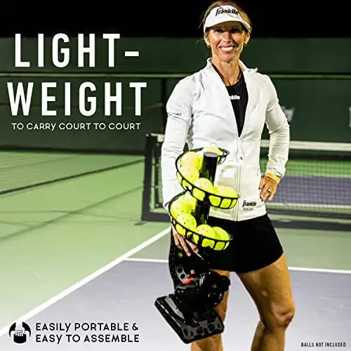 Franklin Sports Automatic Pickleball Launcher Machine - ProShot Pickleball Tosser for Practice + Training - Portable Thrower + Ball Server - Training Equipment + Aid - 5