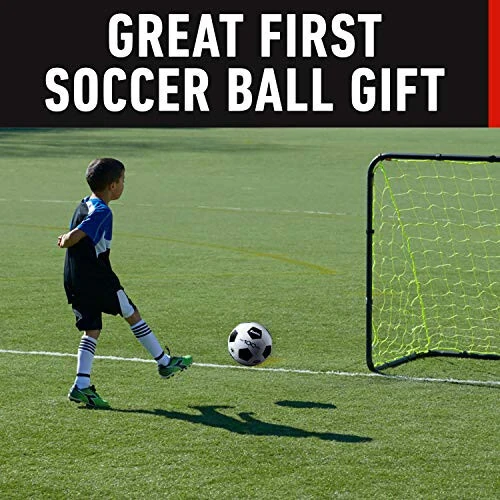 Franklin Sports Soccer Balls - Youth + Adult Soccer Balls - Size 3, 4 + 5 Soccer Balls - Single + Bulk Packs - Black + White - 3