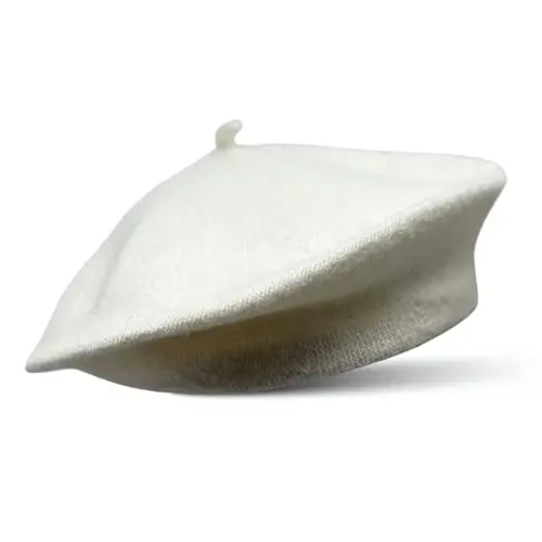 Fransız Yünlü Bere Şapka - Klasik Esnek - Tek Beden Çoğuna Uyar - Düz Renk - Şık Parisien 