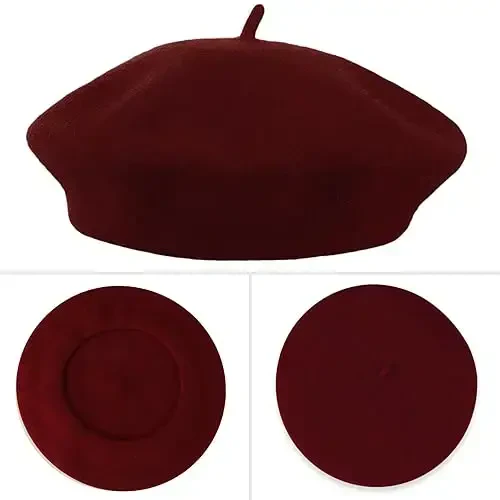 Fransuz ayollari uchun beret shlyapalari - bejirim nafislik uchun klassik va zamonaviy ayollar beret to'plami, har qanday vaziyat uchun ideal - Modazone (1)