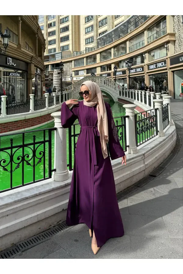 FRC001 Фераджа с вышитым поясом и скрытым карманом на молнии - 3