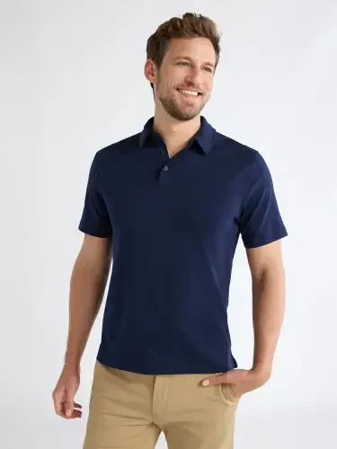 Free Assembly Men's Luxe Everyday Polo Ko'ylak, S-3XL o'lchamlar - 1