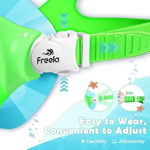 Freela 2 Pack Kids Swim Goggles Mask for Boys Girls 3-14, Tempered Glass Lens 180° HD View with Nose Cover for Pool Beach - 5