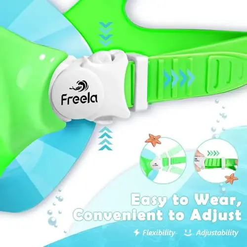 Freela 2 Pack Kids Swim Goggles Mask for Boys Girls 3-14, Tempered Glass Lens 180° HD View with Nose Cover for Pool Beach - 5