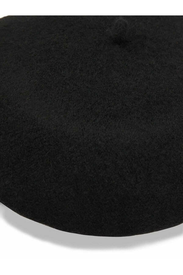 French Artist Australian Wool Felt Beret Black - 4