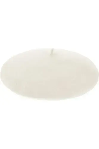 French Painter Australian Wool Felt Beret Ecru-Ecru - 5