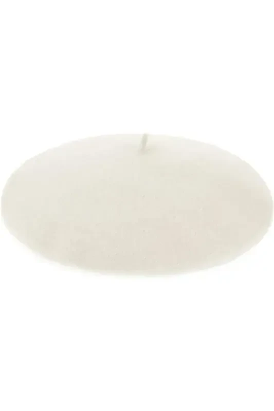 French Painter Australian Wool Felt Beret Ecru-Ecru - 5