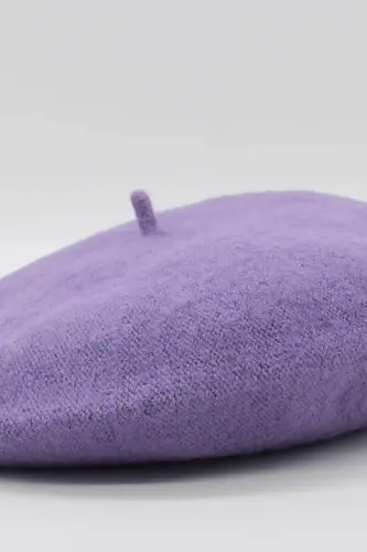 French Painter Australian Wool Felt Beret Lilac-Lilac - GOLDMINE (1)