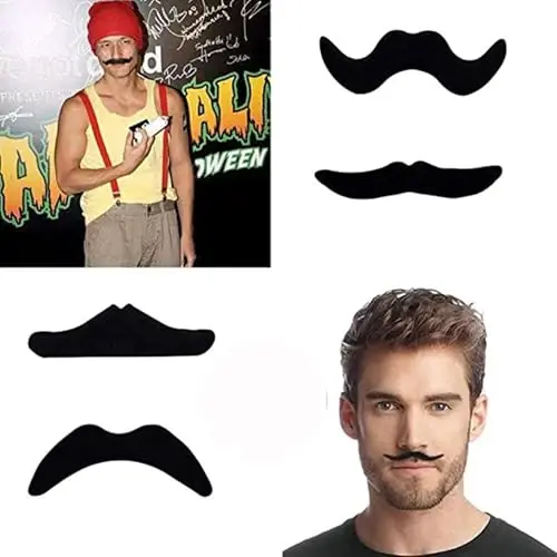 FrencModazonean Beret Women Men, Mustache Halloween Mime Costume Accessory Beanie Caps Classic Wool Winter French Hat Free Size - 3