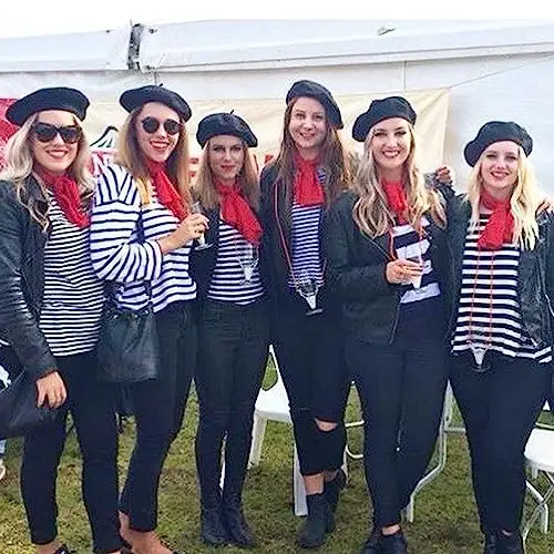 FrencModazonean Beret Women Men, Mustache Halloween Mime Costume Accessory Beanie Caps Classic Wool Winter French Hat Free Size - 4