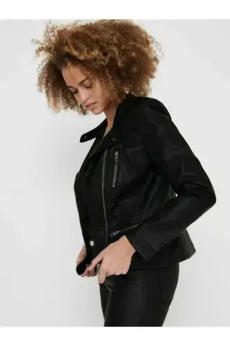 Freya Faux Leather Biker Otw Noos - 4