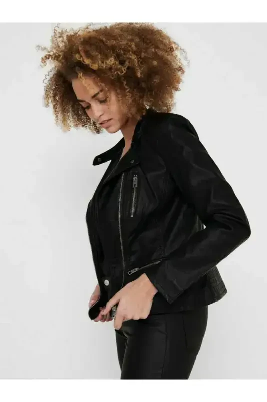 Freya Faux Leather Biker Otw Noos - 4