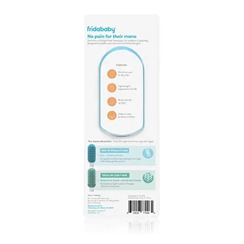 Frida Baby Fine or Straight Hair Detangling Kids Brush by - 6