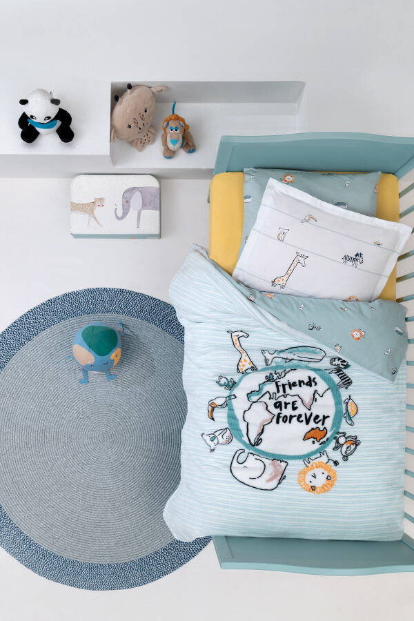 Friends Wellsof Bebek Battaniyesi - Nil Yeşili - 1