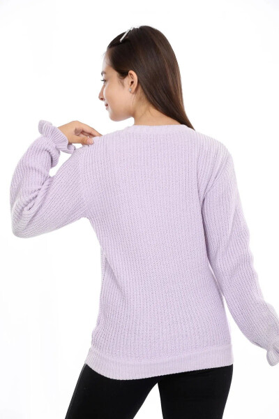 Frill detailed bicycle neck sweater. - 3