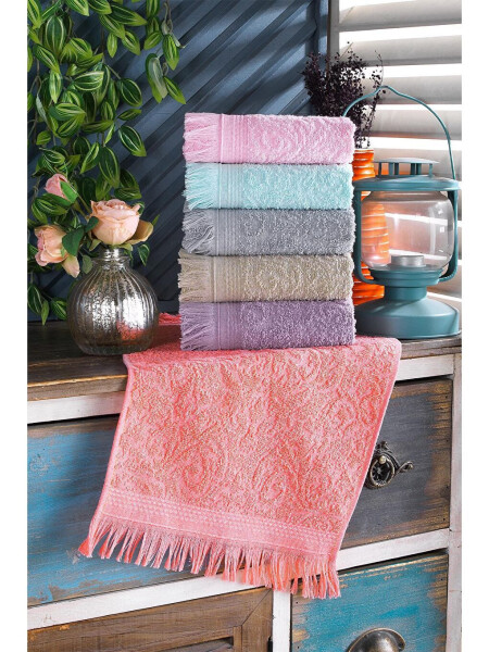 Fringe | 6-Piece 30x50 Cm Hand and Face Towel Set | Kitchen Towel - 5