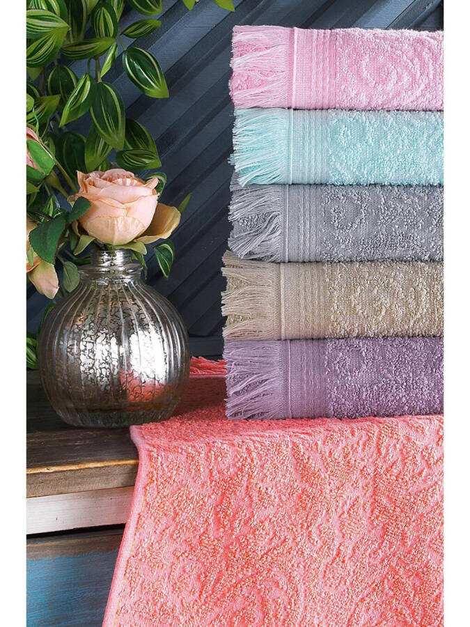 Fringe | 6-Piece 30x50 Cm Hand and Face Towel Set | Kitchen Towel - 6