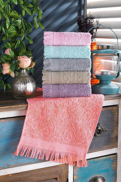 Fringe | 6-Piece 30x50 Cm Hand and Face Towel Set | Kitchen Towel - 13