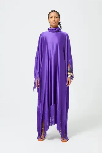 Fringe Dress Purple-Purple - 1