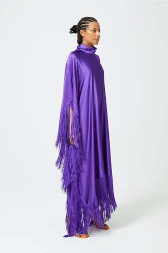 Fringe Dress Purple-Purple - 4