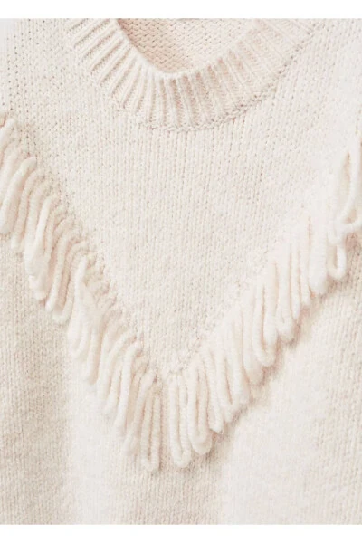 Fringe Knit Sweater - 6