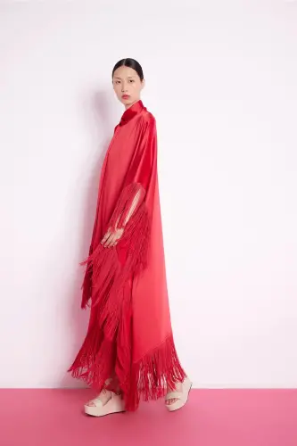 Fringed Dress Red-Red - NUUM DESIGN (1)