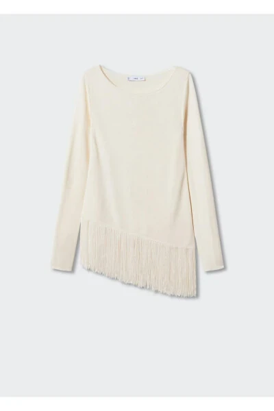 Fringed Hem Sweater - 3