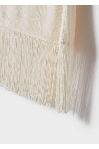 Fringed Hem Sweater - 5