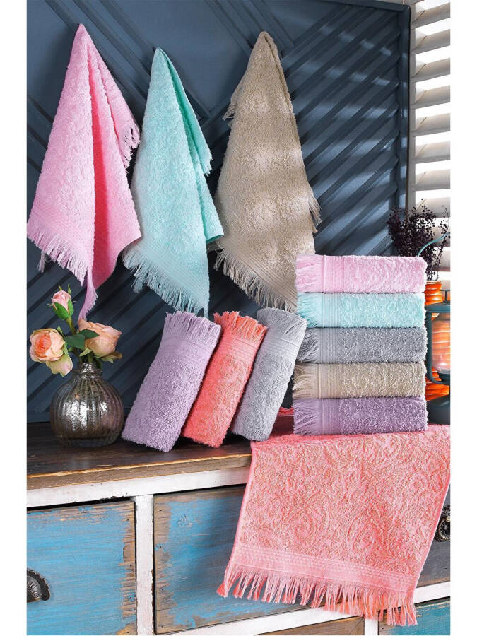 Fringes | 12 Pack 30x50 Cm Hand & Face Towel Set | Kitchen Towel - 9