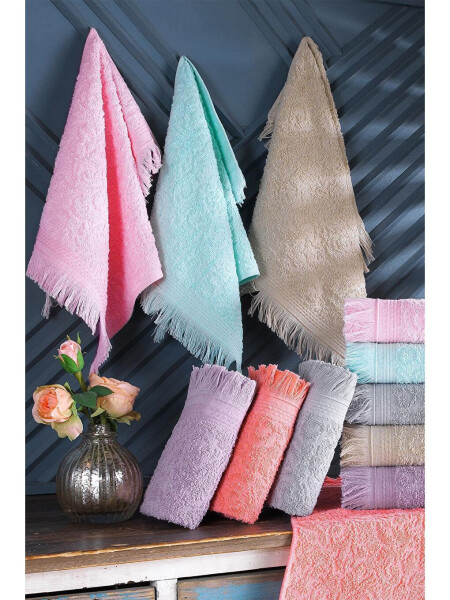 Fringes | 12 Pack 30x50 Cm Hand & Face Towel Set | Kitchen Towel - 2