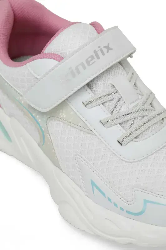 FROFE 4FX White Girls' Sneaker - White - 7