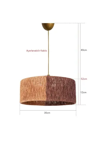 Froid Sarkıt Avize Kiremit Natural-Kiremit - HMYDESIGN (1)