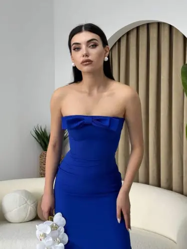 FRONT RIBBONED KAELM DRESS - 3