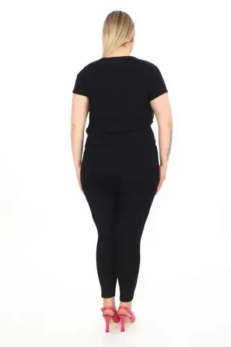 Front Satin Back Viscose Long Blouse Tunic - 4