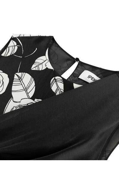 Front Tie Printed Dress - İPEKYOL