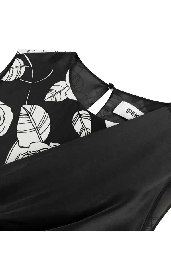 Front Tie Printed Dress - 1