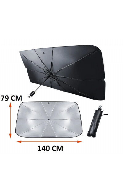 Front Windshield Sunshade Foldable Umbrella 140x79 Cm Br4953605 - REPLAX