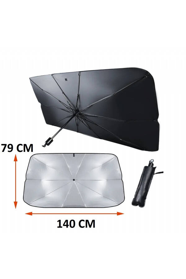 Front Windshield Sunshade Foldable Umbrella 140x79 Cm Br4953605 - 1