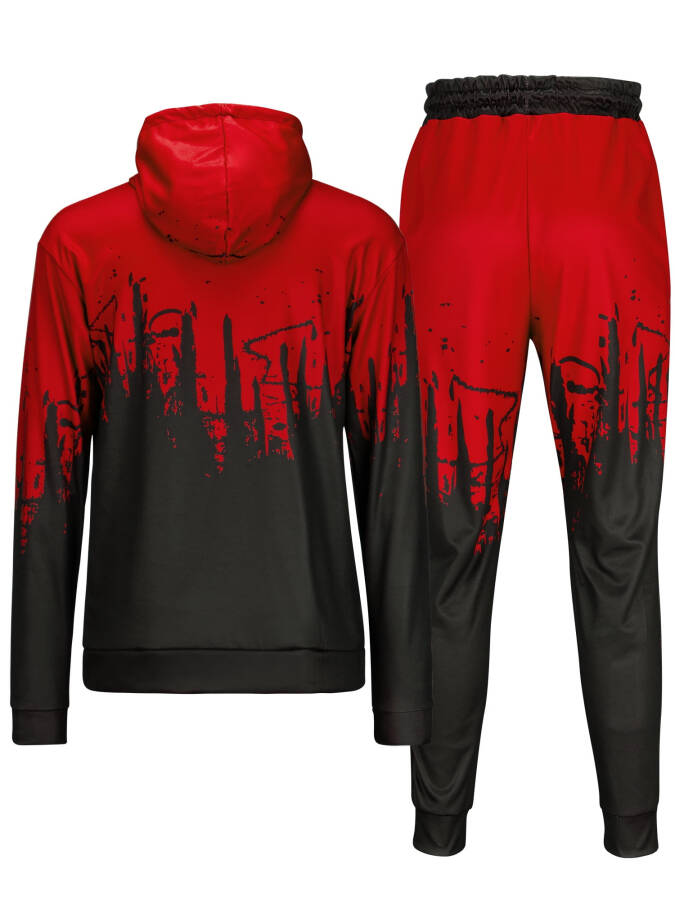 Frontwalk erkaklar sport kostyumi to'plami katta o'lchamli sport kostyumi jogging 2 qismli atletik kiyim hoodie sport kostyumi pulover to'plamlari - 2