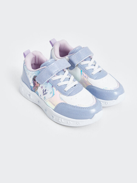 Frozen Printed Luminous Girls' Sport Shoes - 7