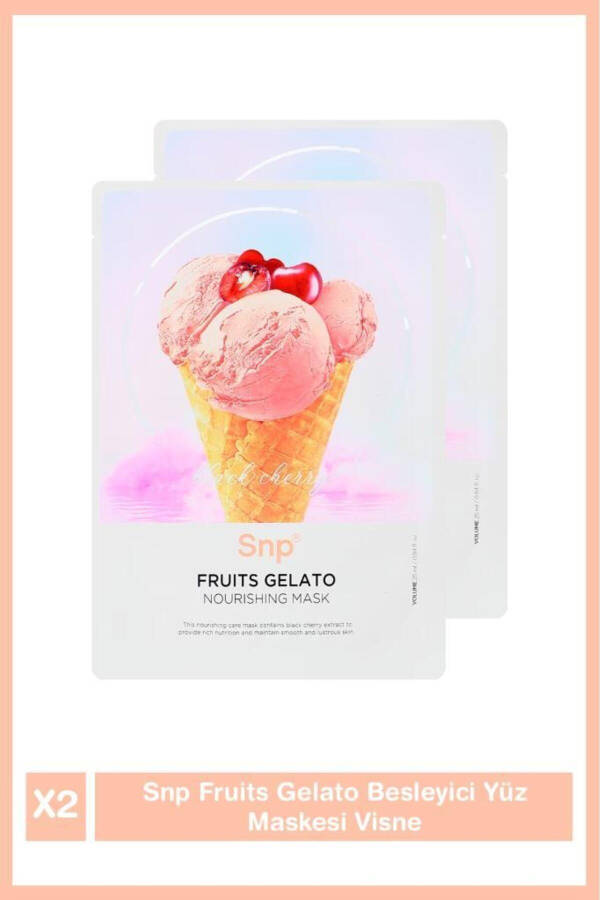 Fruıts Gelato Nourishing Face Mask Cherry 2-Pack - 1