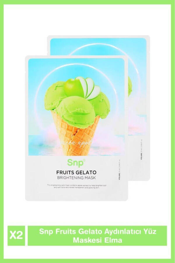 Fruıts Gelato Yuzni Maskasi Yoritilish Apple 2 Ta'riq - 1