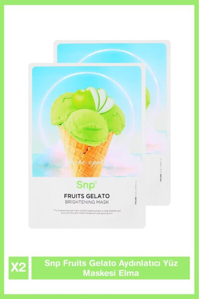 Fruıts Gelato Yuzni Maskasi Yoritilish Apple 2 Ta'riq - 2