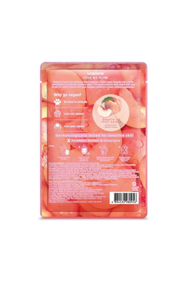 Fruity Mask Peach Pore Refining Mask * 2 Pieces - 3