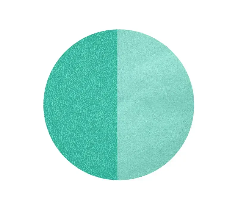 FTC PU Leather Desk Pad and Blotter, Non-Slip Flannelette Base, Stitched, Mouse and Writing Mat - 31.5” x 15.75” Turquoise - 5