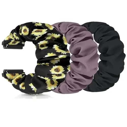 FTYQUEE Lastikli Saat Kayışları 16mm 18mm 19mm 20mm 22mm Hızlı Çıkarma Değiştirme Bileklik ile Uyumlu, Erkekler Kadınlar için Esnek Kayışlar Kumaş Bantlar - 1