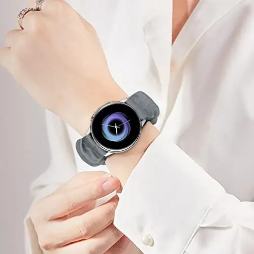 FTYQUEE Lastikli Saat Kordonları 16mm 18mm 19mm 20mm 22mm Hızlı Çıkarılabilir Yedek Bileklik ile Uyumlu, Erkekler Kadınlar için Esnek Kayışlar Kumaş Kordonlar - 5